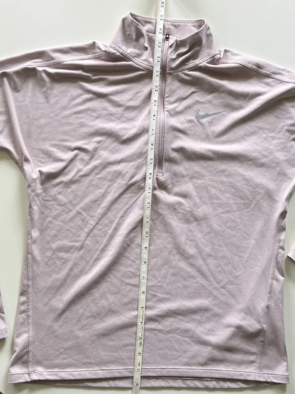 Nike Women's Small S Dri FIT Element 1/2 Zip Training Top Dusty Rose Pink
